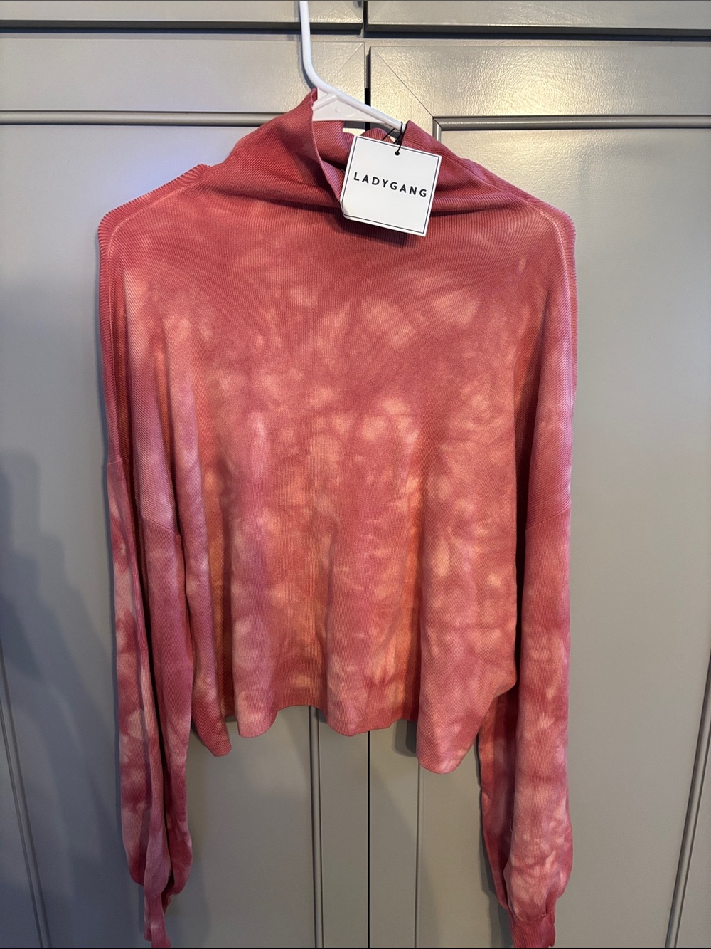 Lady gang tie dye long sleeve top sz L
